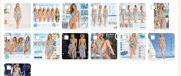 一键出跨境组图13张4分钟GPT Image2.5——测试泳衣品类【已开启公测】