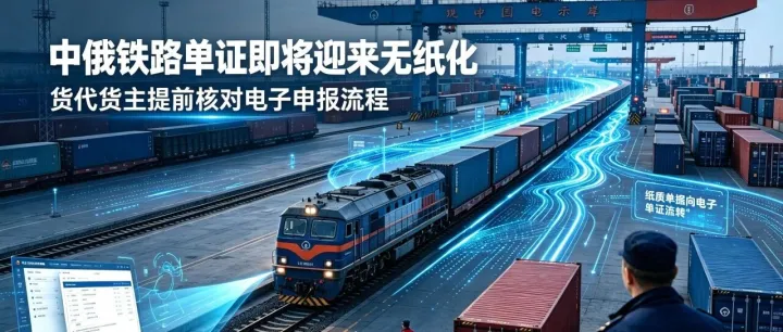 中俄铁路单证即将迎来无纸化