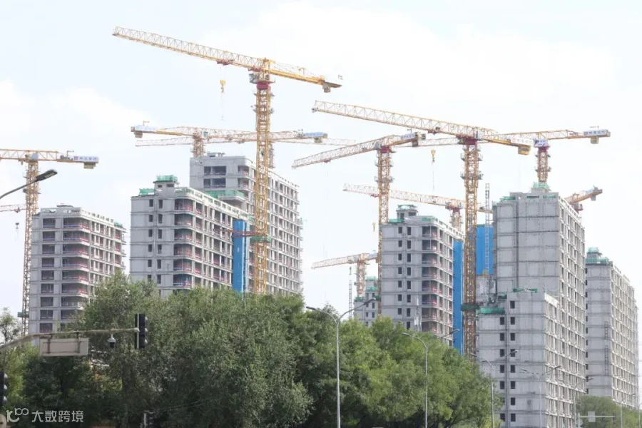 Housing estate under construction