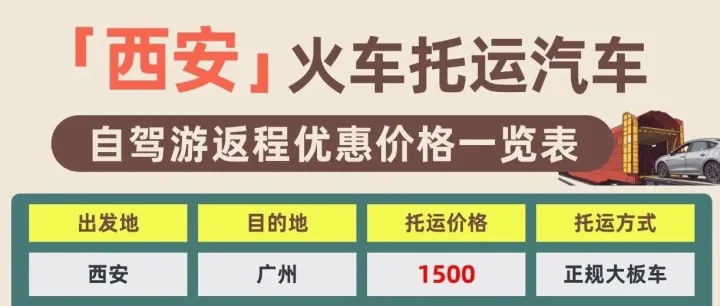 西安汽车托运｜自驾返程不想开车？中车物流车辆托运全攻略