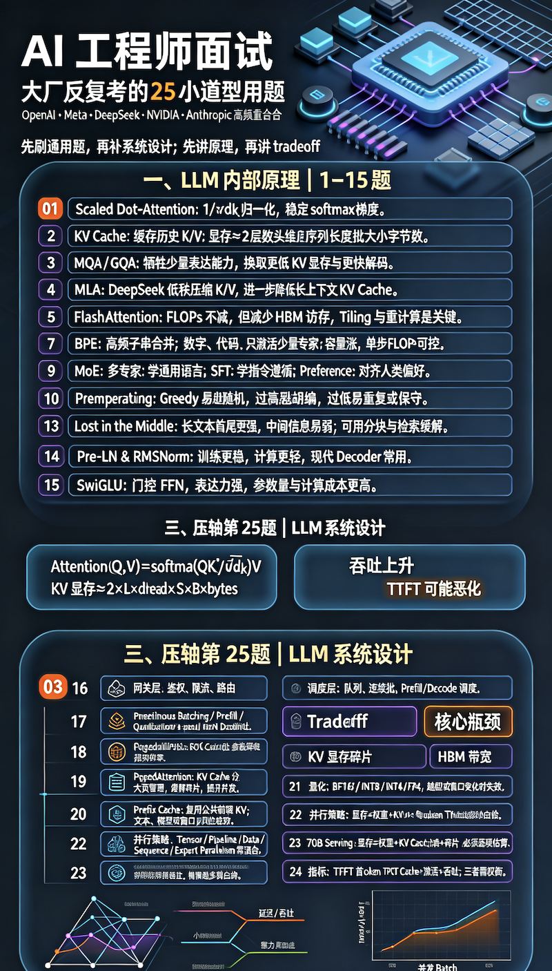 AI 工程师大厂 LLM 面试必考25题及考点- 大数跨境
