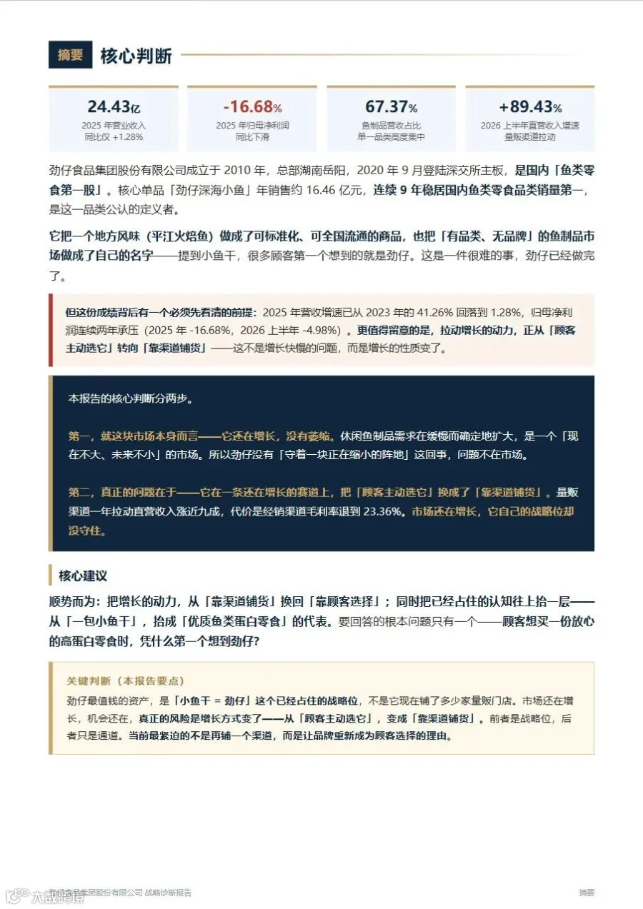 第 2 页：摘要·核心判断