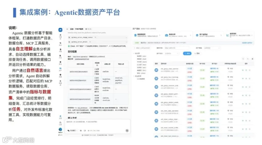 集成案例：Agentic 数据资产平台