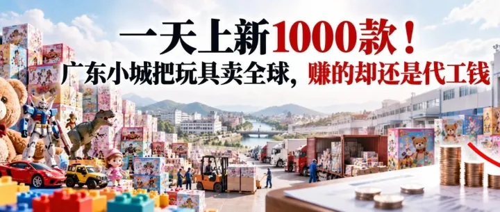 一天上新1000款！广东小城把玩具卖全球，赚的却还是代工钱