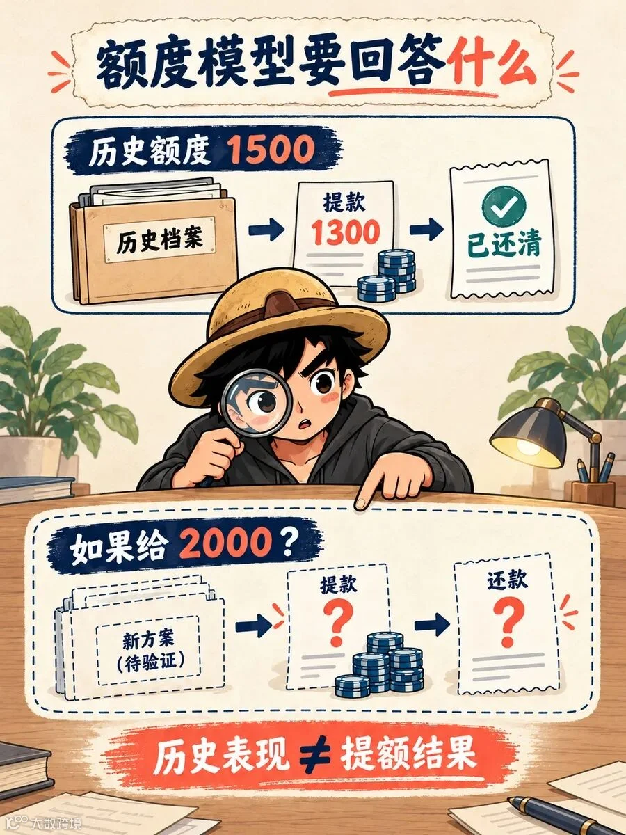 课堂案例：1500额度下提款1300并还清，不证明2000额度下的结果