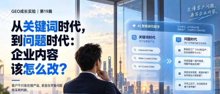从关键词时代，到问题时代：企业内容该怎么改？