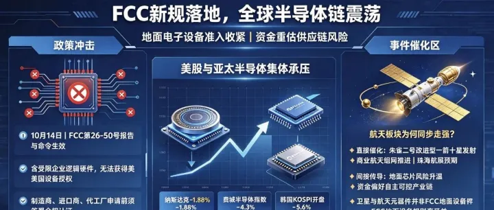 美国全面封禁华为、中兴设备！美股日韩科技芯片大跌，航天独苗！
