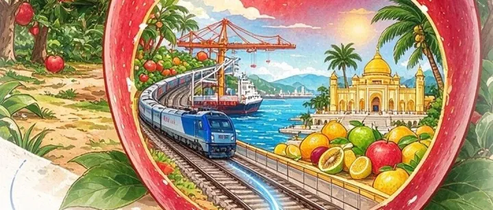 一张图看懂｜甘肃果品东盟出海全链路
