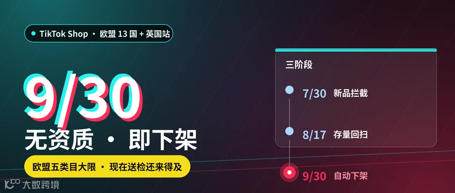封面：9/30 大限 欧盟五类目无资质即下架