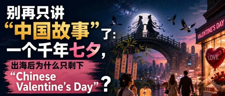 别再只讲“中国故事”了：一个千年七夕，出海后为什么只剩下“Chinese Valentine’s Day”？