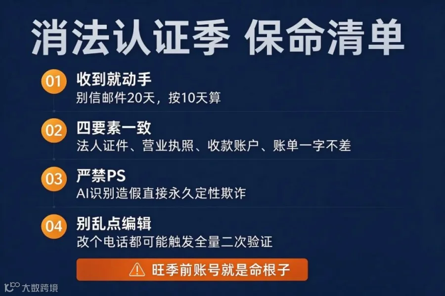 旺季前，账号就是命根子，这四条先背下来