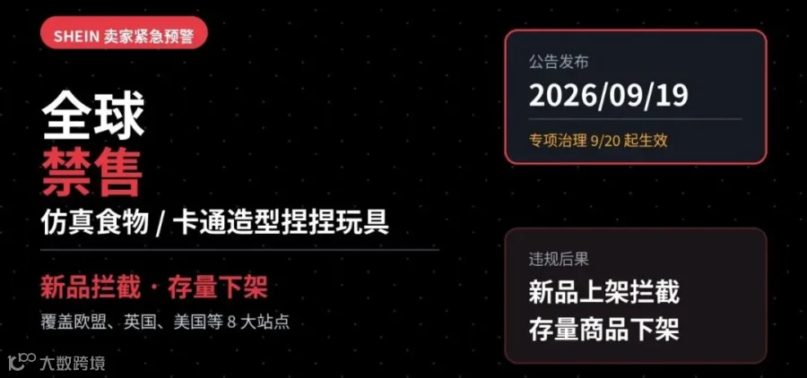 SHEIN 全球禁售捏捏玩具
