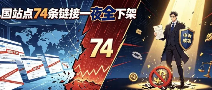 九国站点74条链接一夜全下架，成功率不足50%的申诉，我们又拿下了！