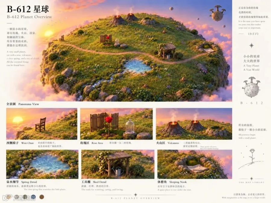 B-612 星球的场景参考图