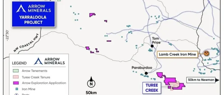 西澳Arrow Minerals 拿下 Turee Creek，12份铁矿勘探权新申请落在力拓、FMG、MinRes、Hancock 门口