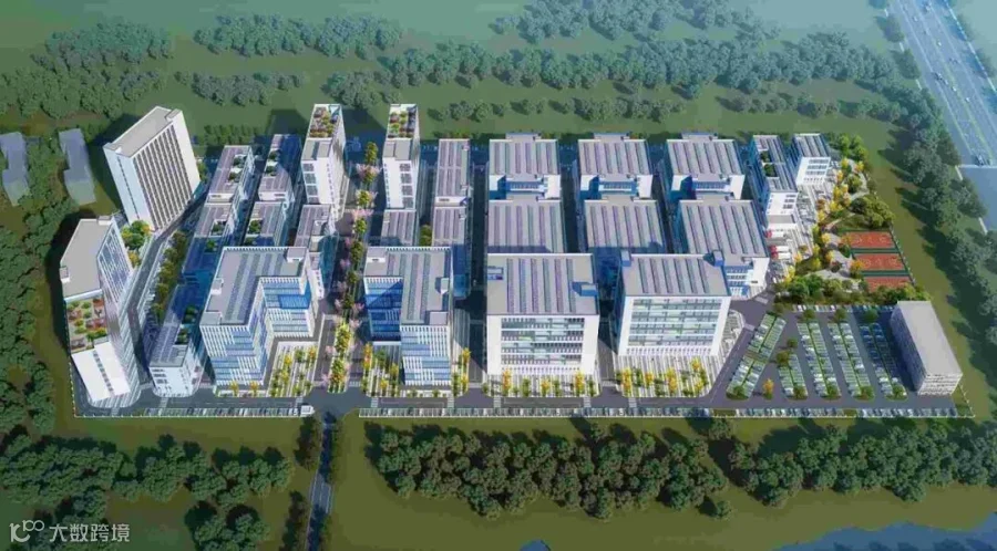 汇融滨江国际创研基地鸟瞰效果图