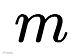m