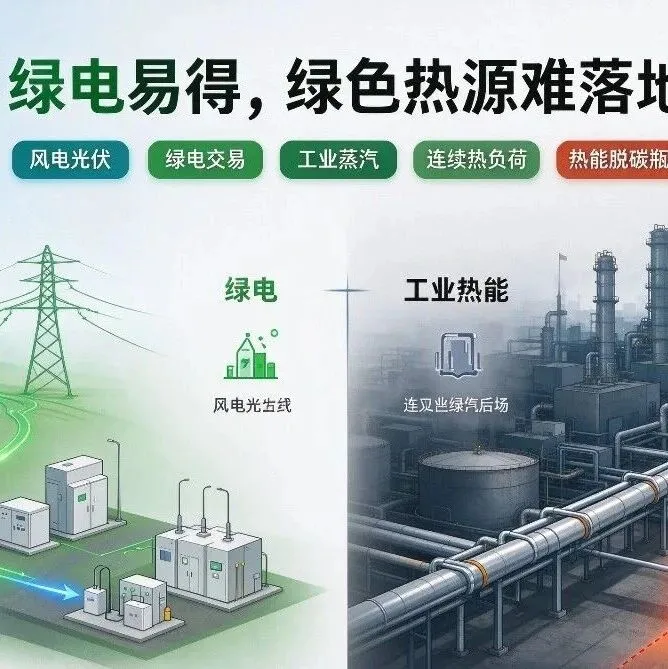 【快讯】零碳园区热能脱碳难题：绿电易得，绿色热源如何落地