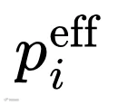 p_i^{\mathrm{eff}}