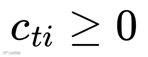 c_{ti} \geq 0