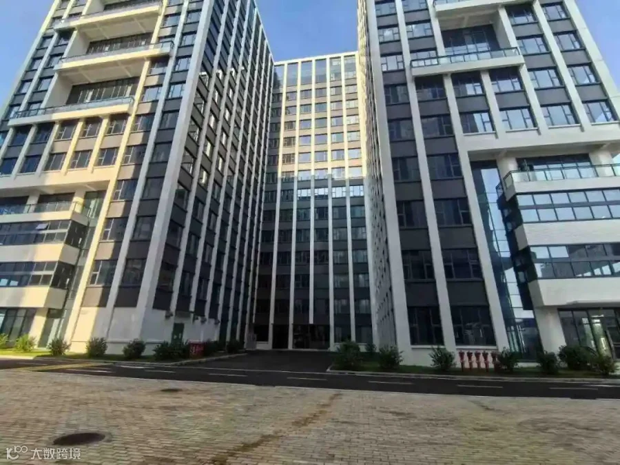 楼栋间道路与绿化