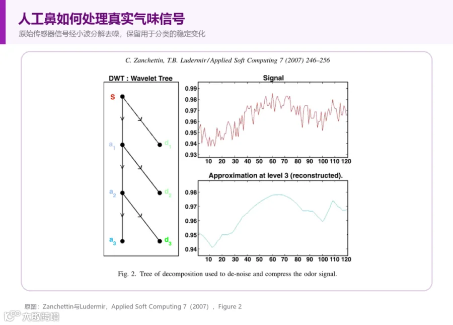 人工鼻气味传感器信号及去噪结果