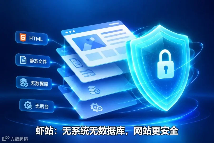 虾站：无系统无数据库，网站更安全