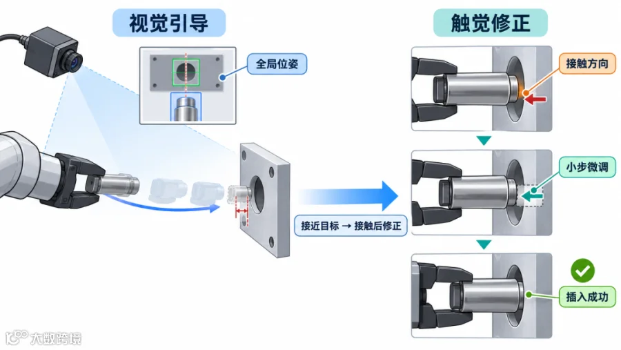 视觉与触觉协作完成精密插接