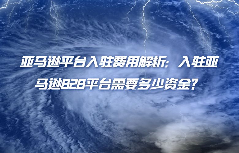 亚马逊平台入驻费用解析：入驻亚马逊B2B平台需要多少资金？