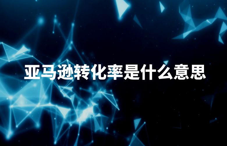 亚马逊转化率是什么意思