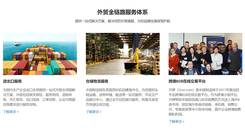 外贸全链路服务体系
