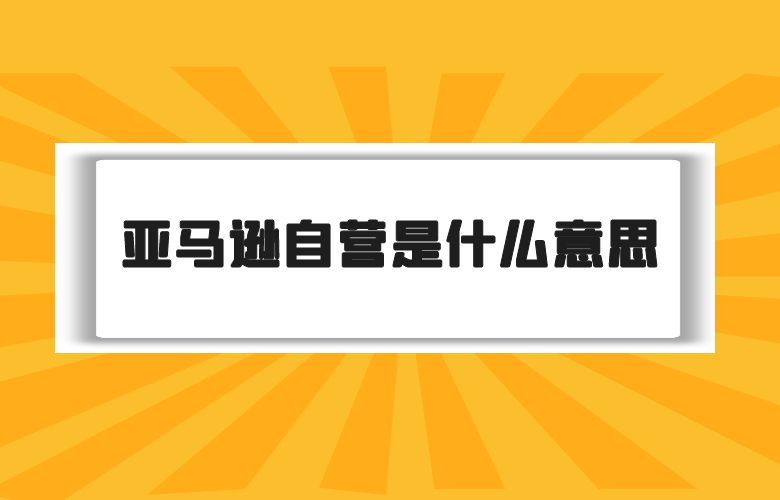 亚马逊自营是什么意思