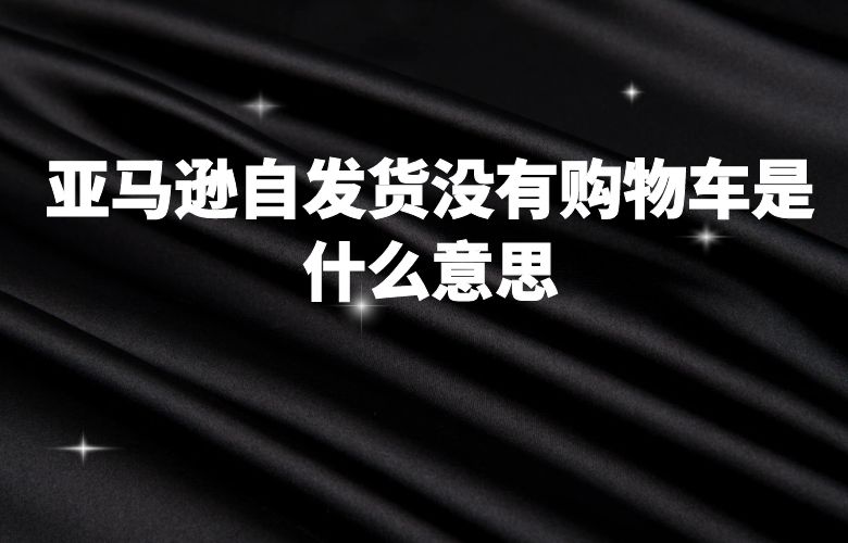 亚马逊自发货没有购物车是什么意思