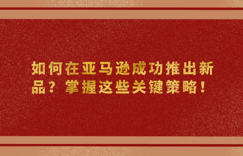 如何在亚马逊成功推出新品?掌握这些关键策略!