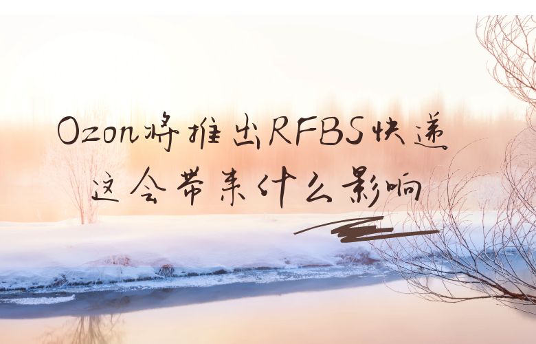 Ozon将推出RFBS快递，这会带来什么影响？