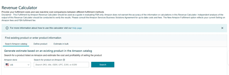 亚马逊FBA计算器