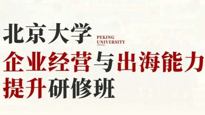 北京大学企业经营与出海能力提升研修班
