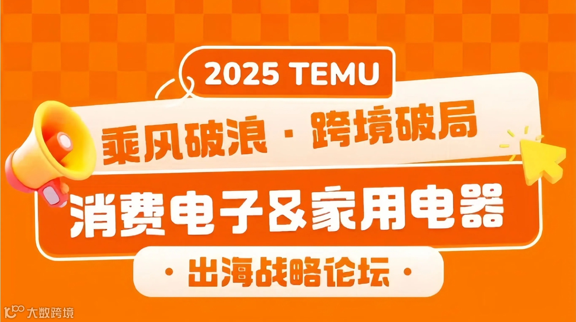 乘风破浪·跨境破局—— 2025 TEMU消费电子&家用电器出海战略论坛