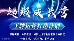 超级成长营—王牌运营打造计划