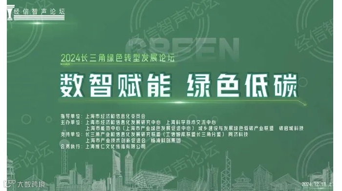 数智赋能 绿色低碳---2024长三角绿色转型发展论坛