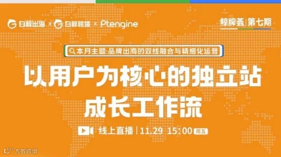 “鲸牌荟”第7期——以用户为核心的独立站成长工作流