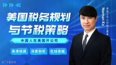美国税务规划与节税策略