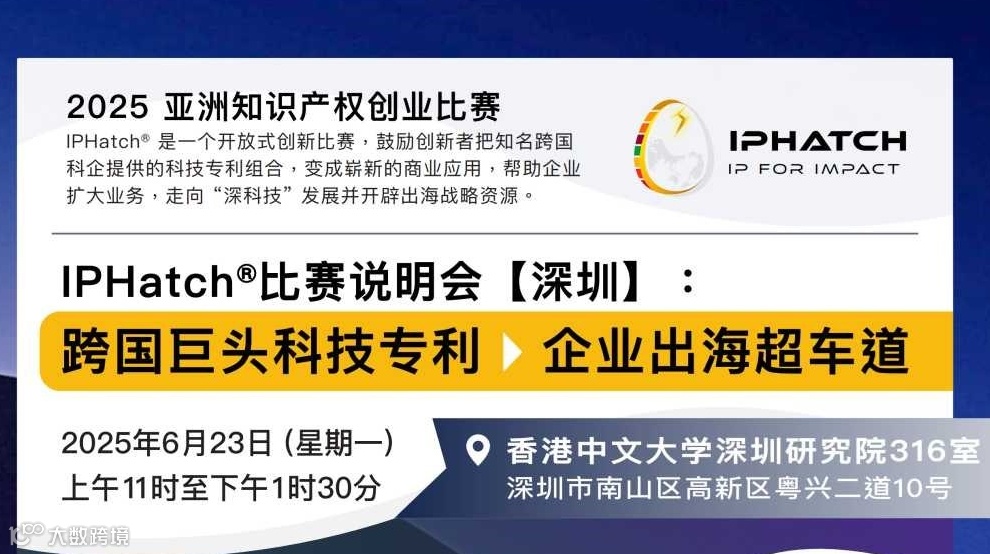 跨国巨头科技专利▶企业出海超车道