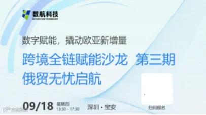 跨境全链赋能沙龙 第三期 俄贸无忧启航