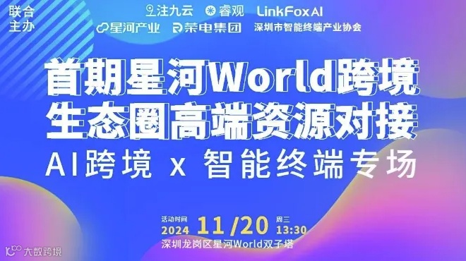星河World跨境生态圈高端资源对接（AI跨境 x 智能终端专场） 第一期