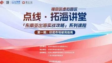 福田区<em>虚拟</em>园区 | 点线·拓海讲堂 「东南亚出海实战<em>攻略</em>」系列课程—— 第一期：印尼市场破局指南