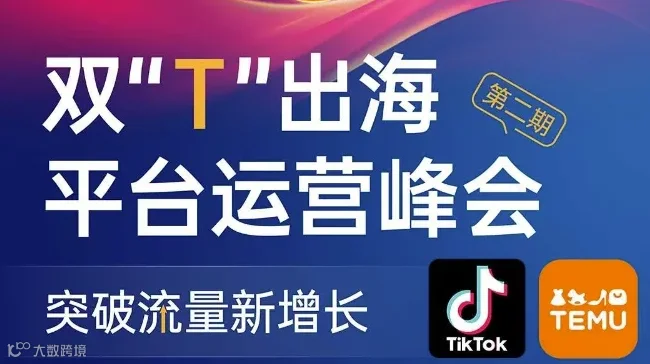 TikTok官方+Temu官方+亚马逊多平台亿级大卖-平台运营峰会