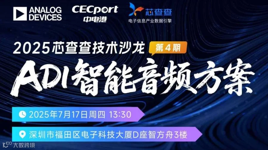 芯查查技术沙龙第4期：ADI智能音频方案分享