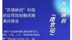 “苏城纳创”科技创业项目投融资路演对接会