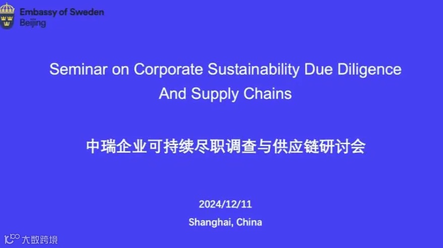 Seminar - Corporate Sustainability Due Diligence a